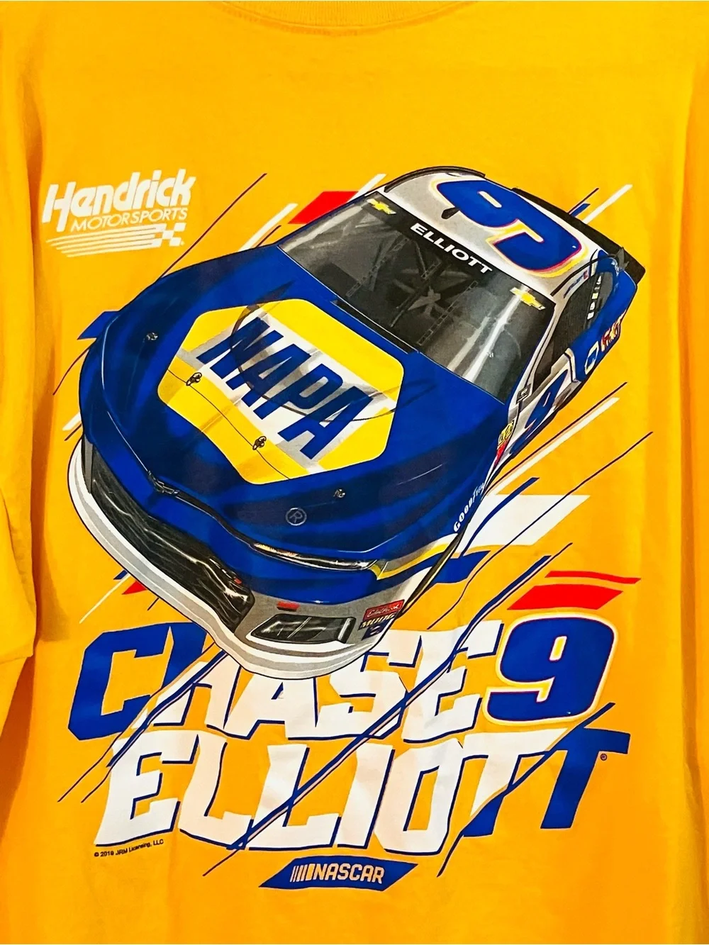 Nascar Chase Elliott Men’s XXL Orange T-Shirt Hendrick Motorsports Napa 2Sided